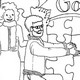 adoption puzzle coloring page