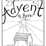 Advent coloring books cover page