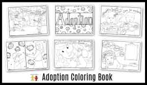 free printable adoption coloring book pdf