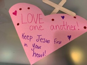 Love one another heart crafts