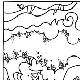 God Made the Sky and Sea Coloring Sheet 